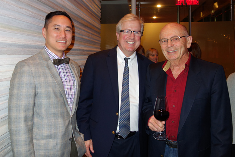 Latest recruit to the TWH Hand Unit Dr. Bryan Cheung with Dr. Steve McCabe and Ralph Manktelow.
